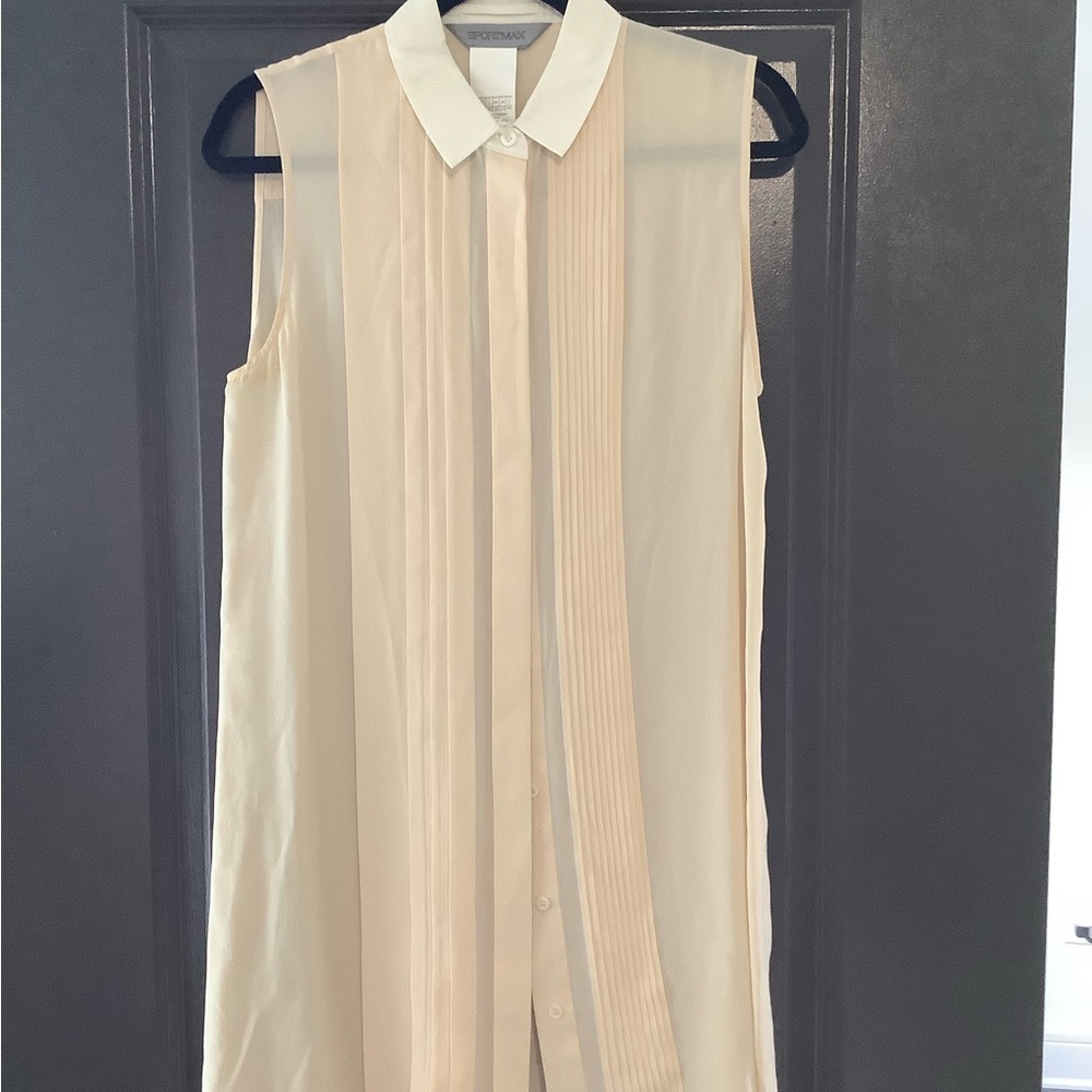 Sportmax Ivory Silk Blouse